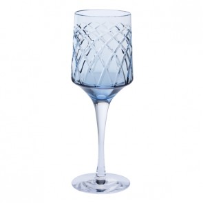 Harris Ink Blue Wine Glass